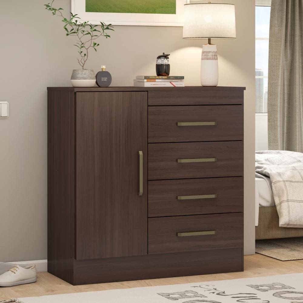 Cômoda Harley 4 Gavetas Cafe Touch