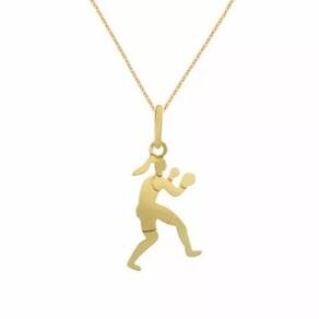 Colar Cordão Luta Boxe Esporte Folheado 18k