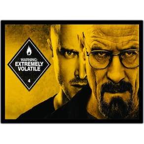 Quadro Decorativo Breaking Bad Cinema Filmes Com Moldura G10