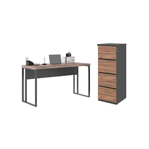 Jogo Arquivo Com Mesa De Cuba Noce Preto