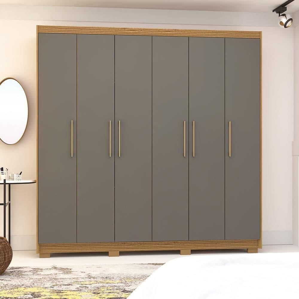 Guarda Roupa 6 Portas Spyder Nature Alasca