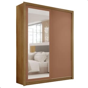 Guarda Roupa Com Espelho Hungria Nature Camarim Alasca