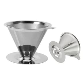 Conjunto Filtro Café Inox 102 + 103 Coador Inox Reutilizável