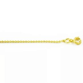Corrente Cordão De Bolinhas Folheado Ouro 18k