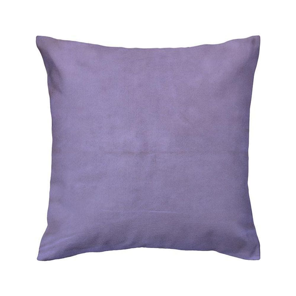 Capa De Almofada Vivain Liso Tecido Suede Lilás