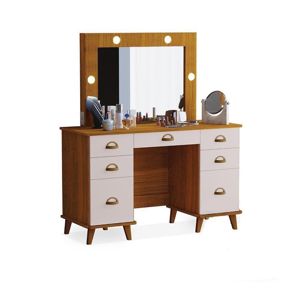 Penteadeira Com 7 Gavetas León Freijó Maní