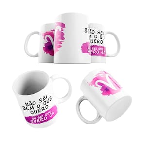 Caneca Cerâmica Engraçada Símbolo Áries Quero Já