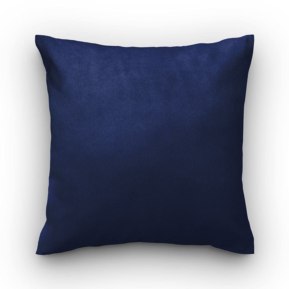 Capa de almofada VivaIN suede azul marinho