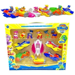 Brinquedo Equipe Canina 6 Bonecos Crianças Garantia Presente