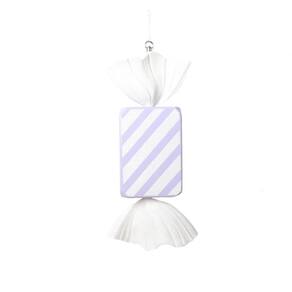 Ornamento Vickerman Pastel Lavanda Listrada Doce 18,5 cm