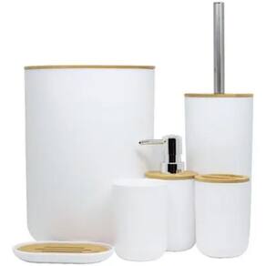 Kit Acessórios Banheiro 6 Peças Modernas Decoração O Seu