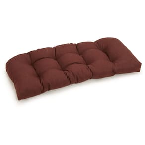 Almofada Blazing Needles Indoor/Outdoor Loveseat Cocoa