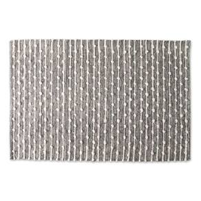 Tapete DII Slub Algodão Reciclado Laço 60x90cm Cinza Mineral