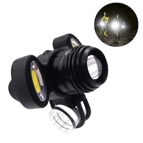 Farol Bicicleta Potente 3 Leds Recarregável Usb Com Zoom