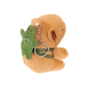 Chaveiro de Pelúcia- Capivara com Mochila de Tartaruga