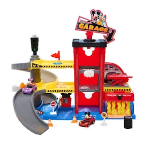 Garage Just Play Mickey Mouse com 2 veículos +18m