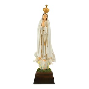 Imagem Estátua Nossa Senhora Fátima Grande Resina - 49.5cm