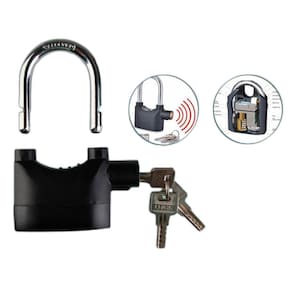 Trava Cadeado Alarme Sonoro Anti Roubo Moto Bike Casa 110Db