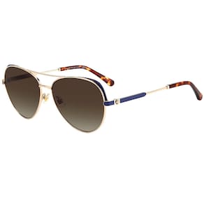 Óculos de sol kate spade new york KATALINA/G/S dourado/marrom para mulheres