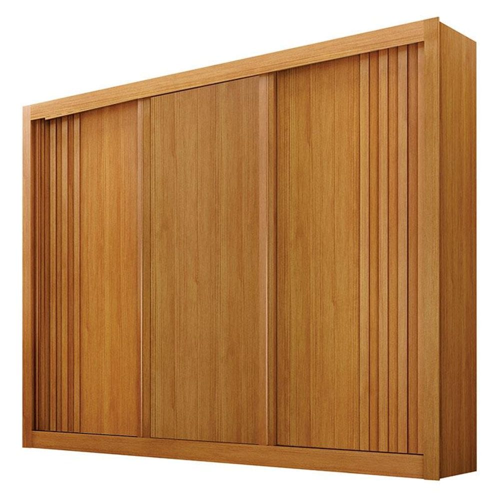 Guarda Roupa Casal 3 Portas Milano Cinamomo – Leifer Móveis