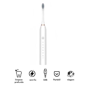 Escova Elétrica Com Limpeza Dental Para Criança