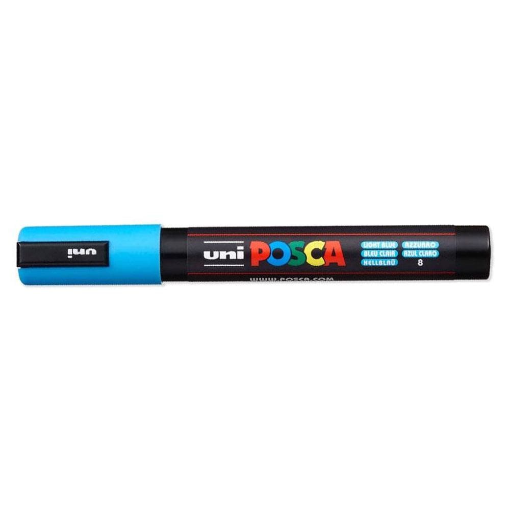 Caneta Marcadora Posca PC-5M Azul Claro - Uni