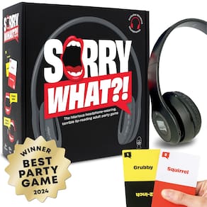 Jogo de cartas Lucky Egg Sorry What Hilarious Terrible Lip Reading