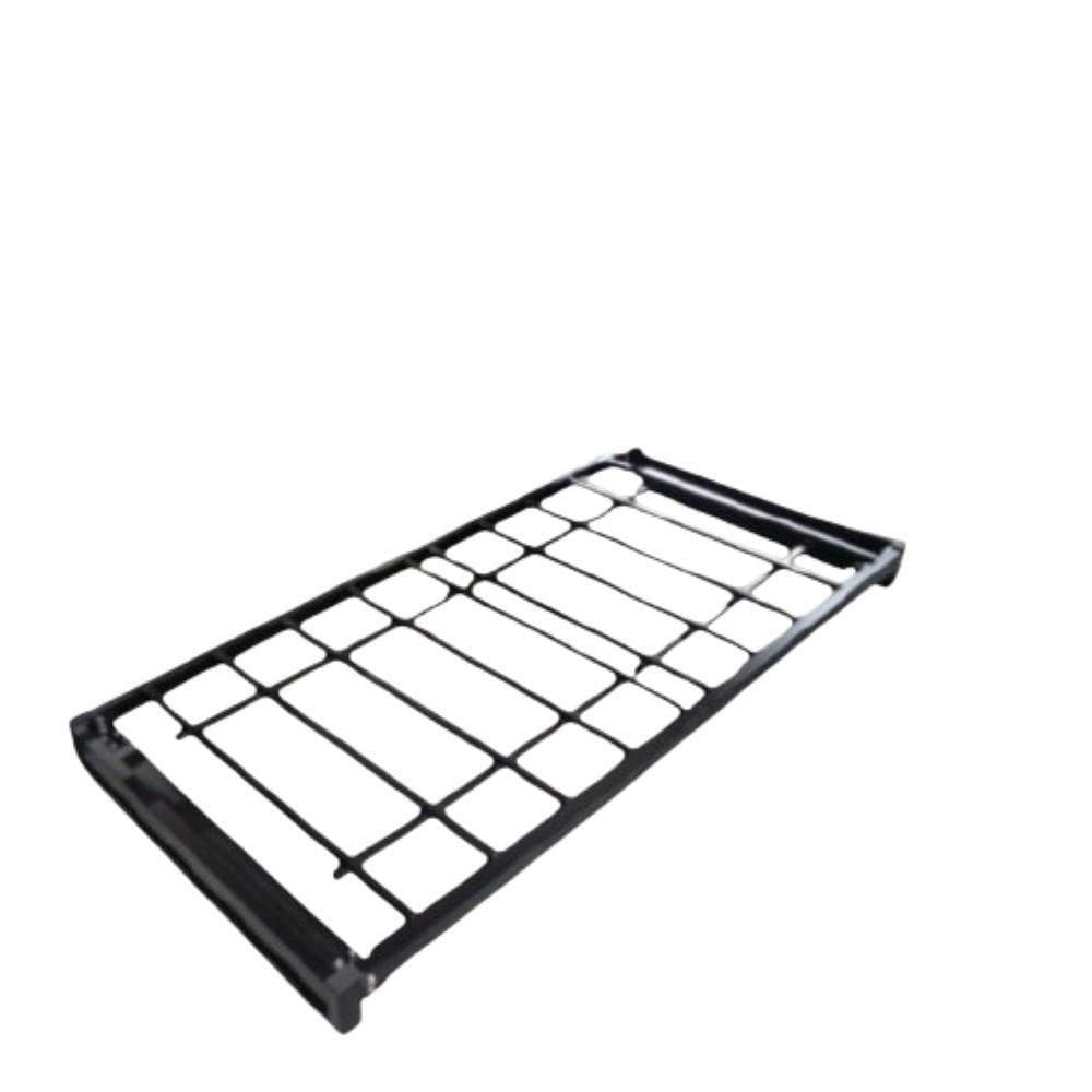 Cama Auxiliar Com Rodas Robusta Aço Ferro Metal Tamanho Padrão 78x188 Cor Preto Mobbili As-01