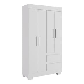 Guarda-Roupa Infantil Argentina 4 Portas 2 Gavetas Linhamobília