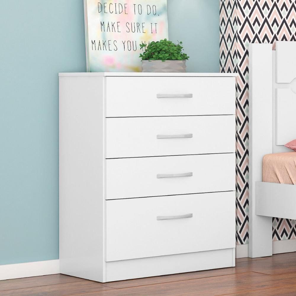 Cômoda Com 4 Gavetas 63cm Multimóveis Cr35290 Branco