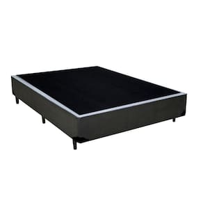 Cama Box Casal Sintético King Design Cinza 138x188x40
