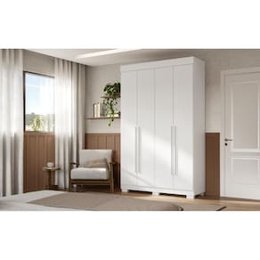 Guarda-Roupa Infantil Polônia 4 Portas e 3 Gavetas - Linhamobília