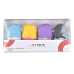 Conjunto de Borracha com 4 Unidades Loffice
