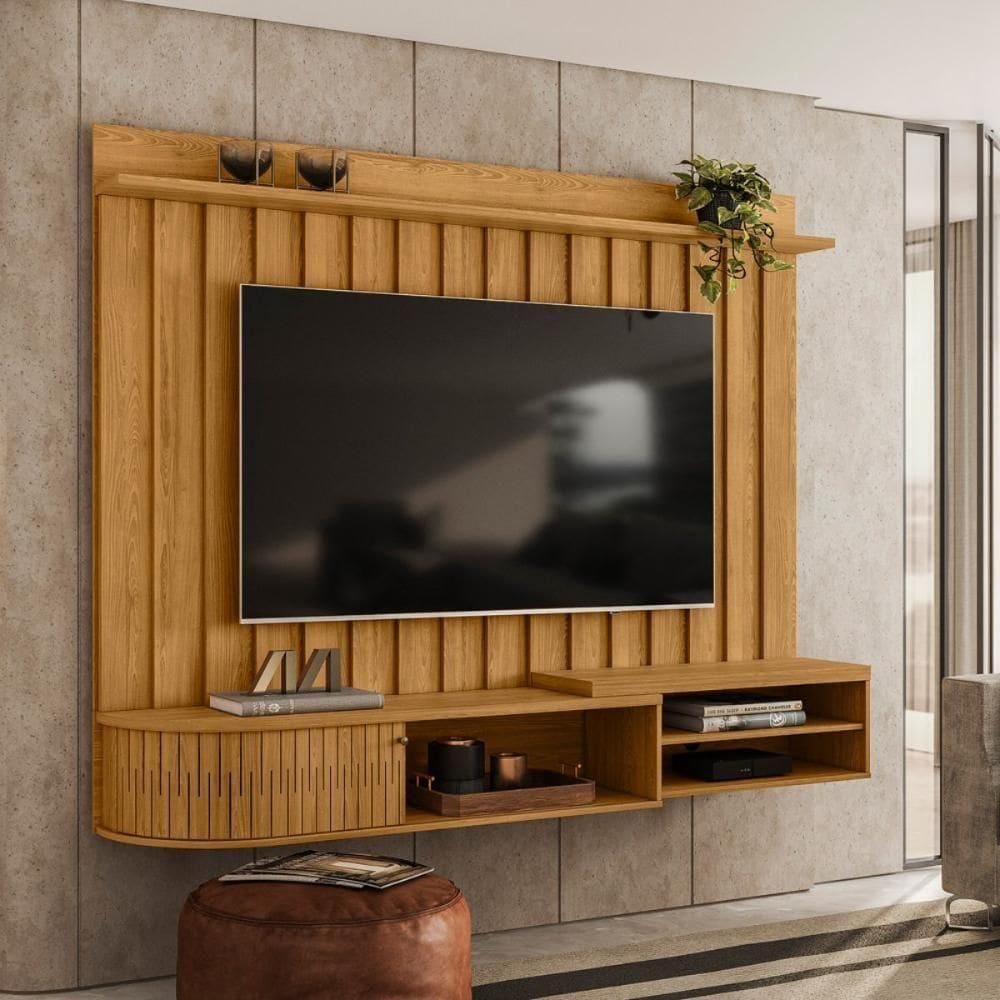 Painel Para 75 Polegadas Lua Cumaru