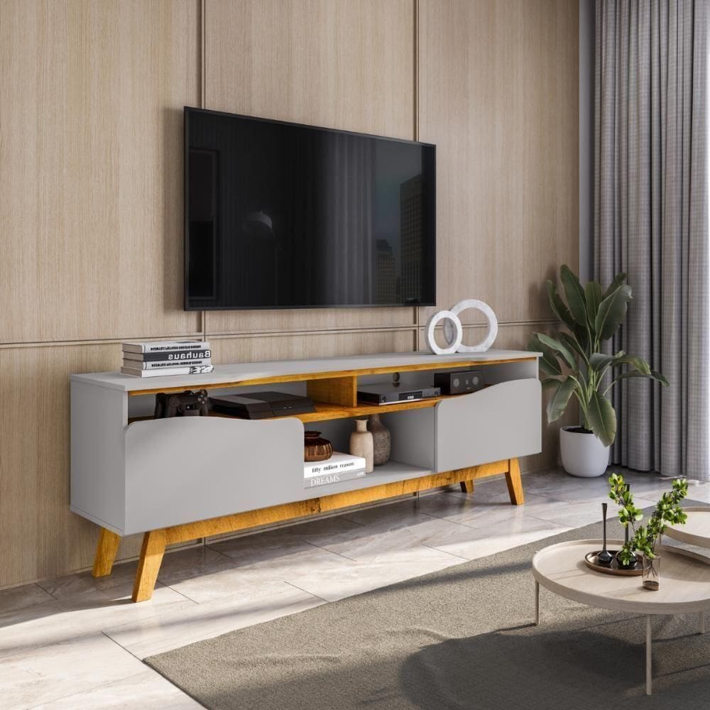 Rack Para 75 Polegadas Sertaozinho Off White Nature