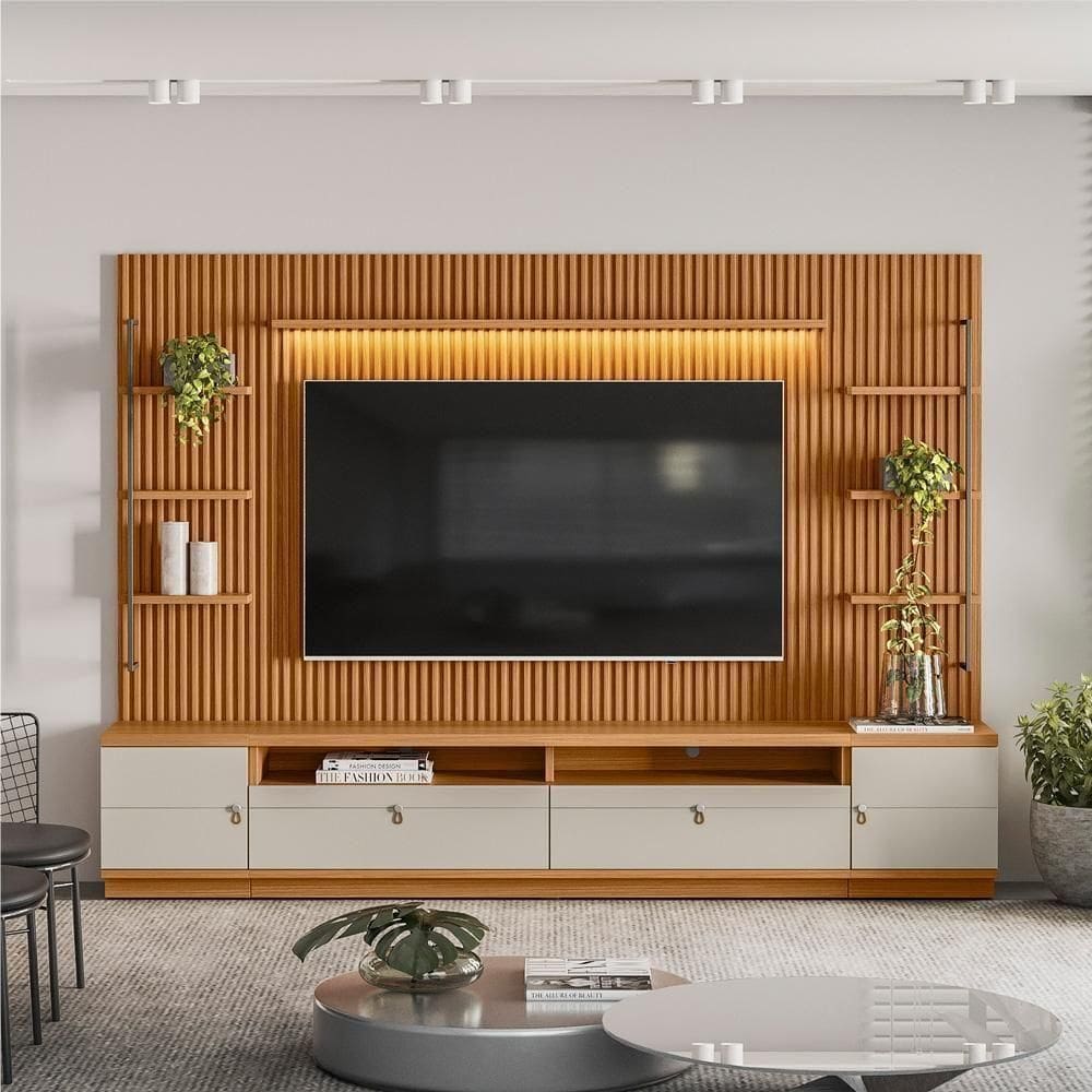 Home Para Com 2 Modulos Laterais Owen Nature Off-white