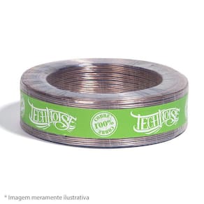 Rolo Fio Alto Falante Automotivo 2X0,75Mm 100M - Tech Noise