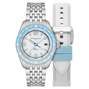 Relógio Spinnaker Fleuss Gmt Automatic Moon White Sp-5120-22