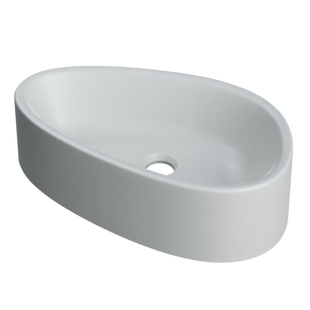 Cuba Pia Para Banheiro Gota 43cm Maitê C08 Cinza - Mpozenato