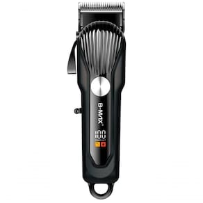 Maquina Cortar Cabelos Sem Fio Bmax 4 Pentes Visor Lcd Bivolt Preto