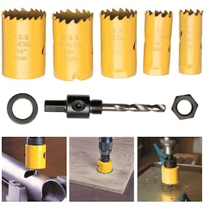 Jogo De Serra Copo Bimetal Kit 7 Peças Multiuso Profissional