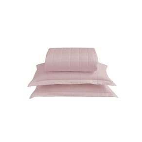 Kit Cobre Leito Matelado Dupla Face Soft 3 Peças King 100% Poliéster - com produção na cor Rosê
