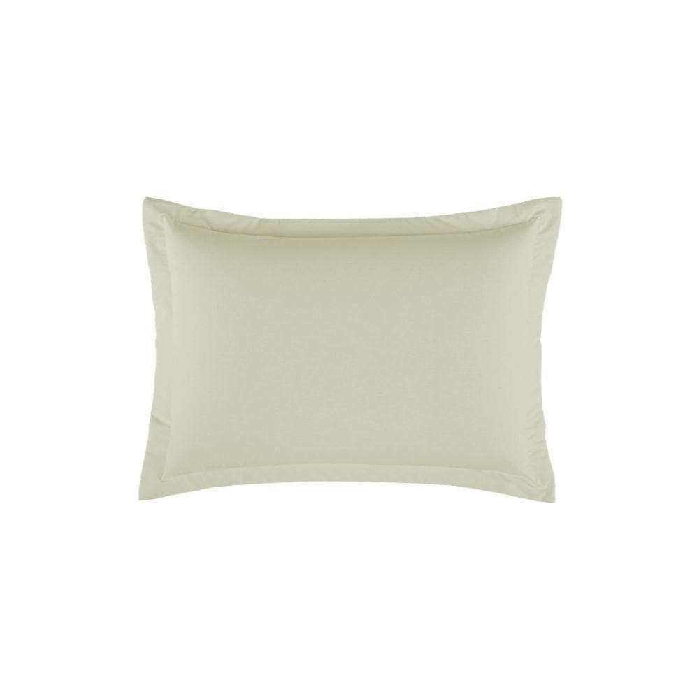 Porta Travesseiro Dia A Dia 1 Peça 70cm X 50cm 80% Algodão 20% Poliéster Percal 140 Fios - Palha