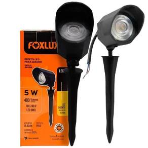 Kit 2 Espeto Led Para Jardim 5w 3000k Bivolt Foxlux
