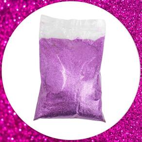 Glitter Purpurina Com Brilho Carnaval Festa 500G Rosa