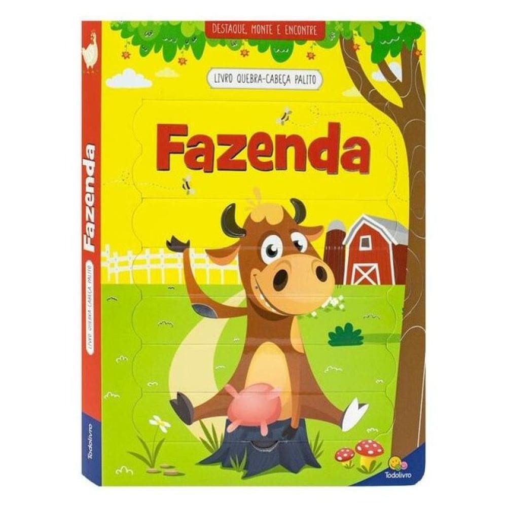 Livro Quebra-Cabeca Palito: Fazenda