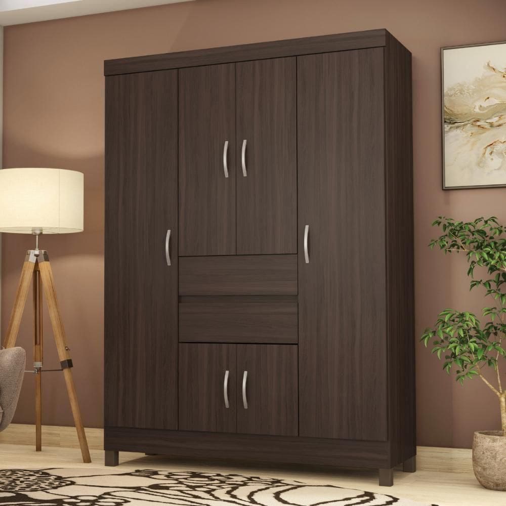 Guarda Roupa 6 Portas New Yourk Cafe Touch