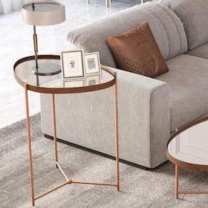 Mesa Lateral Porto Principe Castanho Bronze