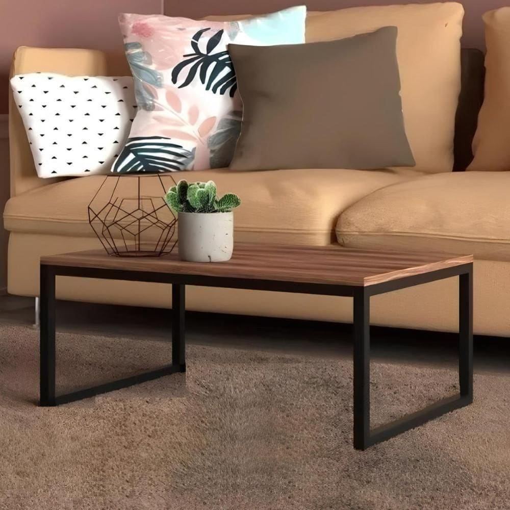 Mesa Centro Sala 80x40 Jordan Amadeirado