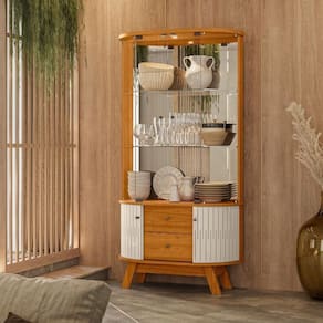 Cristaleira 4 Portas Hennessy Cinamomo Off White